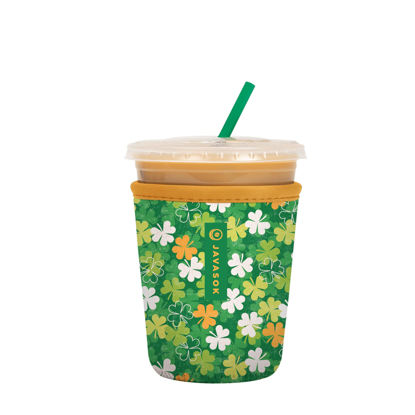 Picture of Sok It Java Sok Iced Coffee & Cold Soda Insulated Neoprene Cup Sleeve (Luck of the Shamrock, Small: 16-20oz)