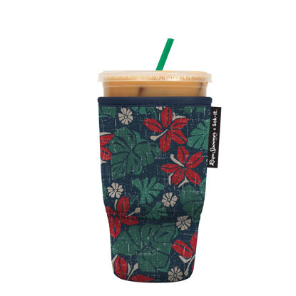 Picture of Sok It Java Sok Iced Coffee & Cold Soda Insulated Neoprene Cup Sleeve (Reyn Spooner Pahala, Large: 30-32oz)