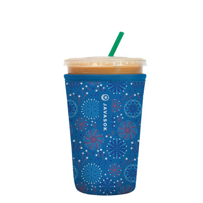 Picture of Sok It Java Sok Iced Coffee & Cold Soda Insulated Neoprene Cup Sleeve (Symphony of Sparks, Medium: 22-28oz)