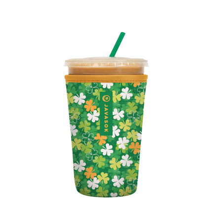Picture of Sok It Java Sok Iced Coffee & Cold Soda Insulated Neoprene Cup Sleeve (Luck of the Shamrock, Medium: 22-28oz)