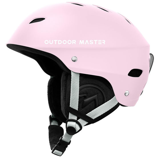 Picture of OutdoorMaster Kelvin Ski Helmet - Snowboard Helmet for Men, Women & Youth (Matte Pink,M)