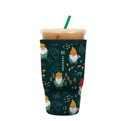 Picture of Sok It Java Sok Iced Coffee & Cold Soda Insulated Neoprene Cup Sleeve (Rollin' with my Gnomies, Large: 30-32oz)