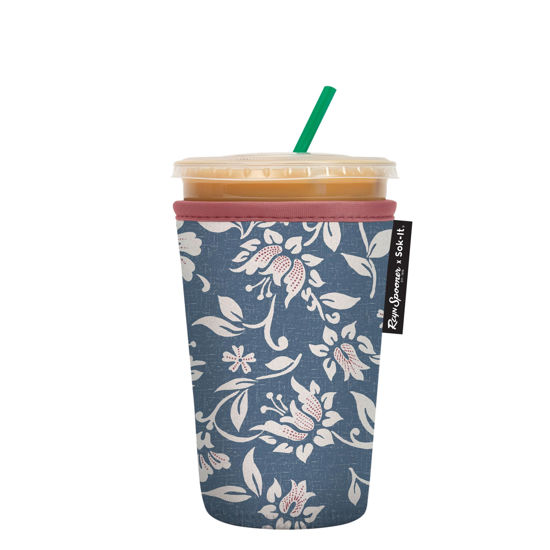 Picture of Sok It Java Sok Iced Coffee & Cold Soda Insulated Neoprene Cup Sleeve (Reyn Spooner Kia Orana, Medium: 22-28oz)