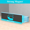 Picture of HuggieGems 4 Pack Magnetic Spice Storage Rack Organizer for Refrigerator and Oven, Blue Fridge Organizers and Storage