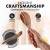 Picture of Zulay Kitchen Premium 8-Piece Wooden Spoons for Cooking - Smooth Finish Teak Wooden Utensils for Cooking, Smooth Finish Natural Teak Wood, Non-Stick Wooden Cooking Utensils - Handmade Wooden Utensils
