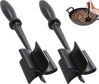 Picture of 2 Pcs Meat Chopper, Upgrade Hamburger Chopper, Premium Heat Resistant Meat Masher for Hamburger Meat, Ground Beef Smasher, Nylon Meat Smasher Tool, Non Stick Mix Chopper, Hamburger Smasher Safe