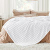 Picture of Bedsure White Full Blanket for Bed - Super Soft Cozy Blankets for Women, Cute Large Throws for Girls, 84x90 Inches