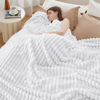Picture of Bedsure White Full Blanket for Bed - Super Soft Cozy Blankets for Women, Cute Large Throws for Girls, 84x90 Inches