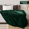 Picture of Utopia Bedding Fleece Blanket King Size Forest Green 300GSM Luxury Bed Blanket Anti-Static Fuzzy Soft Blanket Microfiber (90x102 Inches)