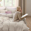 Picture of Bedsure Duvet Cover Queen Size - 3 Pieces Prewashed Extra Soft Bedding Set, Includes 1 Duvet Cover 90x90 Inches with Zipper Closure & 2 Pillow Shams, Linen, Comforter Not Included