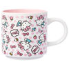 Picture of Silver Buffalo Hello Kitty Polka Dot Food Scribble Single Stackable Ceramic Mug, 13 Ounces