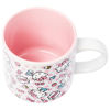 Picture of Silver Buffalo Hello Kitty Polka Dot Food Scribble Single Stackable Ceramic Mug, 13 Ounces