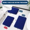 Picture of OLANLY Bathroom Rugs 24x16, Extra Soft Absorbent Chenille Bath Rugs, Rubber Backing Quick Dry, Machine Washable Bath Mats for Bathroom Floor, Tub and Shower, Home Decor Accessories, Royal Blue