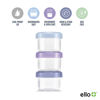 Picture of Ello Color Lock 3-Pack 4oz Reusable Glass Condiment Containers with Screw-on Leak-Proof Lid, Perfect for Salad Dressing Sauce Dips, Lunchbox Picnic, BPA-Free, Purple Rain