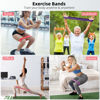 Picture of Renoj Resistance Bands for Working Out, Elastic Exercice Loop Bands for Physical Therapy, 5 Set of Stretch Bands for Booty Legs, with Instruction Manual and Carry Bag