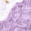Picture of Socomi Fall Thanksgiving Table Runner Cheesecloth Table Runner 120 inch 10FT Boho Rustic Gauze Table Runner for Wedding Party Baby Shower Fall Decor Lilac Purple 3pcs