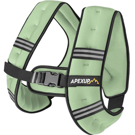 Picture of APEXUP Weighted Vest Men 5lbs Weights with Reflective Stripe, Weighted vest for Women Workout Equipment for Strength Training Running (Mint)