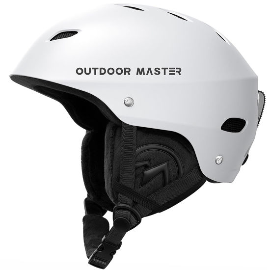 Picture of OutdoorMaster Kelvin Ski Helmet - Snowboard Helmet for Men, Women & Youth (White,XL)