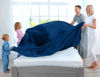 Picture of Utopia Bedding Fleece Blanket Queen Size Navy 300GSM Luxury Bed Blanket Anti-Static Fuzzy Soft Blanket Microfiber (90x90 Inches)