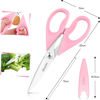 Picture of Valentines Day Gifts for Women Mom Wife Her, iBayam All Purpose Kitchen Shears 8.5" Cooking Scissors with Sheath, Pink Kitchen Accessories Household Appliances Home Essentials Kitchen Gadgets Utensils