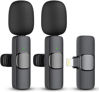 Picture of 2 Pack Professional Wireless Lavalier Microphone for iPhone iPad(iPhone 14 and Below), Lapel Mics Plug-Play Clip on Lapel Mic for YouTube, Recording, Vlog, Facebook Live