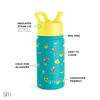 Picture of Simple Modern Curious George Kids Water Bottle with Straw Lid | Reusable Insulated Stainless Steel Cup for Toddlers, School | Summit Collection | 14oz, Monkeying Around