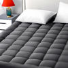 Picture of EASELAND Queen Size Mattress Pad Pillow Cover Quilted Fitted Mattress Protector Cotton Top 8-21" Deep Pocket Cooling Mattress Topper (60x80 Inches, Dark Grey)