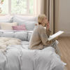 Picture of Bedsure Light Grey Duvet Cover King Size - 3 Pieces Prewashed Extra Soft Bedding Set, Includes 1 Duvet Cover 104x90 Inches with Zipper Closure & 2 Pillow Shams, Comforter Not Included