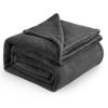 Picture of Bedsure Fleece Blanket California King Size Charcoal - Lightweight Plush Fuzzy Cozy Soft Bed Blankets, 102x96 inches