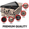 Picture of FORTEM Car Trunk Organizer with Cooler, Car Storage Organizer, Collapsible Multi Compartment Car Organizer, SUV Trunk Organizer, Non Slip Bottom, Adjustable Straps, Foldable Cover (Desert, X-Large)