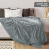 Picture of Utopia Bedding Fleece Blanket Queen Size Ash Grey 300GSM Luxury Fuzzy Soft Anti-Static Microfiber Bed Blanket (90x90 Inches)