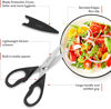 Picture of iBayam Stocking Stuffers for Men, White Elephant Gifts for Adults, Kitchen Scissors All Purpose Kitchen Shears 8.5" Cooking Scissors with Sheath, Black Kitchen Accessories, Kitchen Gadgets Utensils