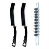 Picture of 3 Pcs Crevice Cleaning Brush Hard Bristle Crevice Gap Brush Bendable Brush Multifunctional Cleaning Tool for Bathroom Household Use Kitchen 2 Types (Black&Blue)