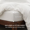 Picture of Bedsure Duvet Cover Queen Size with Fitted Sheet - 4 Pieces Prewashed Extra Soft Bedding Set, Includes 1 Duvet Cover 90x90 Inches with Zipper Closure, 2 Pillow Shams, 1 Fitted Sheet, White