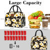 Picture of Coobiiya Lunch Bag Women, Daffodil Lunch Bag for Women Adult, Small Leakproof Cute Lunch Box Tote Large Capacity Reusable Insulated Cooler Lunch Container for Work/Office