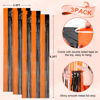 Picture of Voircoloria 3 Pack 3.3x8.2 Feet Black and Orange Foil Fringe Backdrop Curtains, Tinsel Streamers Birthday Party Decorations, Fringe Backdrop for Graduation, Baby Shower, Gender Reveal, Disco Party