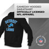 Picture of Team Fan Apparel NFL Gameday Adult Hooded Sweatshirt, Pro Football Fleece Hoodie Pullover Sweatshirt (Detroit Lions - Black, Adult Large)