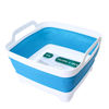 Picture of FOSJGO Dish Basin Collapsible with Drain Plug Carry Handles for 9 L Capacity, Collapsible Sink Tub, Dish Wash Basin, Portable Dish Tub, Foldable Dishpan for Camping Dish Washing Tub and RV Sink