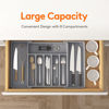 Picture of Lifewit Silverware Drawer Organizer, Expandable Utensil Tray for Kitchen, BPA Free Flatware and Cutlery Holder, Adjustable Plastic Storage for Spoons Forks Knives, Large, Grey