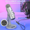 Picture of ZealSound USB Microphone,Condenser Computer PC Mic,Plug&Play Gaming Microphones for PS 4&5.Headphone Output&Volume Control,Mic Gain Control,Mute Button Vocal,YouTube Podcast on Mac&Windows(Silver)