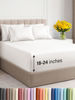 Picture of Extra Deep King Sheet Set - 6 Piece Breathable & Cooling Sheets - Hotel Luxury Bedding Set w/18-24 Inch Extra Deep Pockets - Easy Fit - Super Soft, Wrinkle Free and Comfy - Antique White, King Size