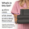 Picture of Extra Deep Queen Sheet Set - 6 Piece Breathable & Cooling Sheets - Hotel Luxury Bedding Set with 18-24 Inch Extra Deep Pockets - Easy Fit - Super Soft, Wrinkle Free and Comfy - Charcoal, Queen Size