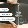 Picture of Extra Deep King Sheet Set - 6 Piece Breathable & Cooling Sheets - Hotel Luxury Bedding Set w/18-24 Inch Extra Deep Pockets - Easy & Secure Fit - Super Soft, Wrinkle Free & Comfy - Charcoal, King Size