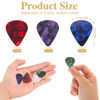 Picture of 30 PCS Guitar Picks, 3 Different Thickness Abstract Art Colorful Celluloid Guitar Pick Plectrums Stocking Stuffers For Bass, Electric, Acoustic Guitars Includes 0.46mm, 0.71mm, 0.96mm (Color Random)