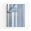 Picture of King Size Flat Bed Sheet - Comfortable, Breathable & Cooling Top Sheet - Hotel Luxury, Fade Resistant Flat Bed Sheet - Extra Soft & Comfy - Easy Care, Wrinkle Free - Blue Stripes Flat Bed Sheet Only