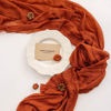 Picture of Keketo Terracotta Table Runner Cheesecloth Rust Gauze 120 Inch 10 FT Rustic Burnt Orange Cheese Cloth for Wedding Baby Bridal Shower Party Centerpiece Sheer Holiday Home Decorations
