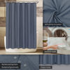 Picture of ALYVIA SPRING Extra Long Fabric Shower Curtain Liner Waterproof - 72" x 84", Soft & Lightweight XL Shower Curtain with 3 Magnets, Machine Washable - 72x84, Stone Blue