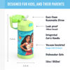 Picture of THERMOS FUNTAINER Water Bottle with Straw - 12 Ounce, Moana 2 - Kids Stainless Steel Vacuum Insulated Water Bottle with Lid
