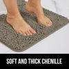 Picture of Gorilla Grip Bath Rug Mat 36x24, Thick Soft Absorbent Chenille, Rubber Backing Quick Dry Microfiber Mats, Machine Washable Rugs for Shower Floor, Bathroom Runner Bathmat Accessories Decor, Latte