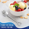 Picture of Funny Dad's Ice Cream Shovel Spoon Gifts for Dad Valentines Him Fathers Day for Dads Husband Step Dad Bonus Dad Daddy Grandpa Papa - Dad Birthday Gift from Daughter Son - Stocking Stuffers for Men